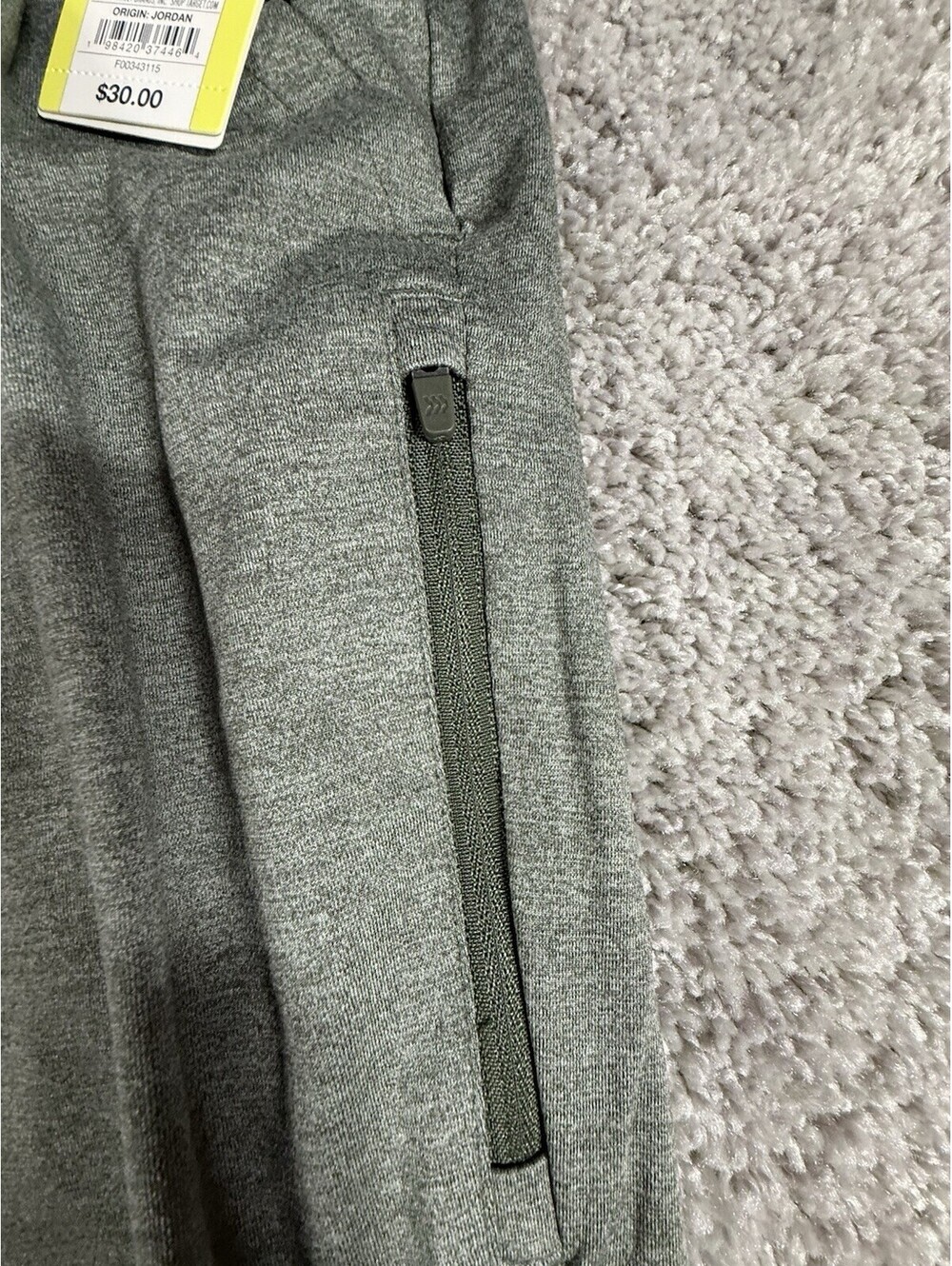 NWT All In Motion Men’s Joggers Size XXL Green Zip Pockets - Picture 3 of 10